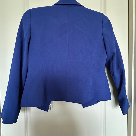 Tahari Blazer, 10, Female, Peacock Blue (Zip Up) - Picture 2 of 2